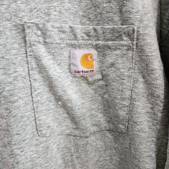 Carhartt Original Fit Green Pocket T Shirt Size 2XL Cotton Polyester Blend K87 - Picture 5 of 9